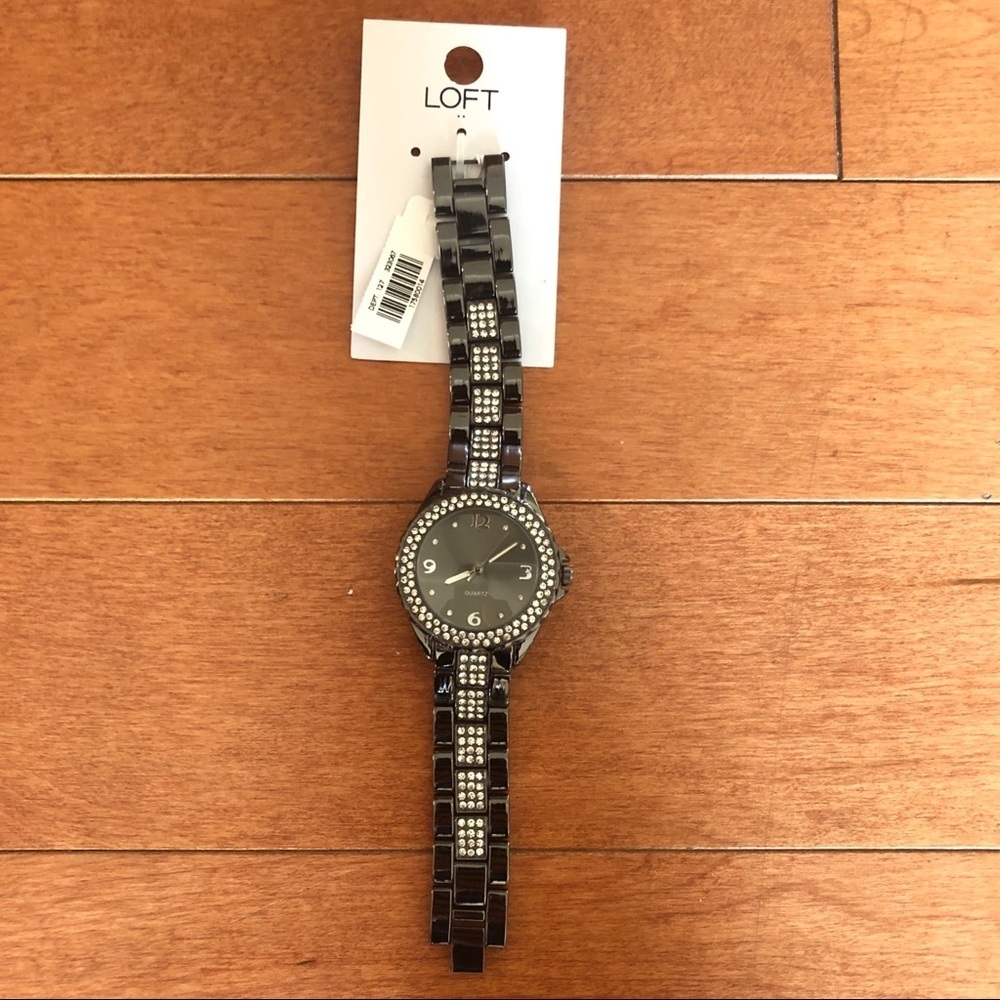 NWT ANN TAYLOR Crystal Rhinestone Watch